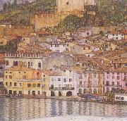 Gustav Klimt Malcesine on Lake Garda (mk20) oil on canvas